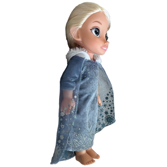 Disney Princess Frozen Elsa Doll 13” Doll Fur Collar Dress - Picture 5 of 8